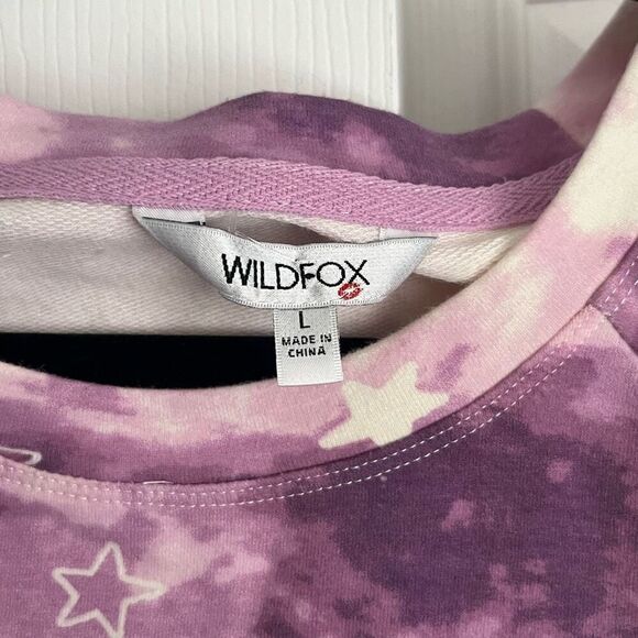 NWT Wildfox Tie Dye Loungewear Sweatshirt Size Large - Picture 4 of 8